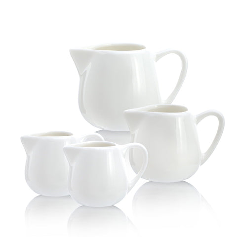 CHOOLD compact creamers in white complement any table setup.