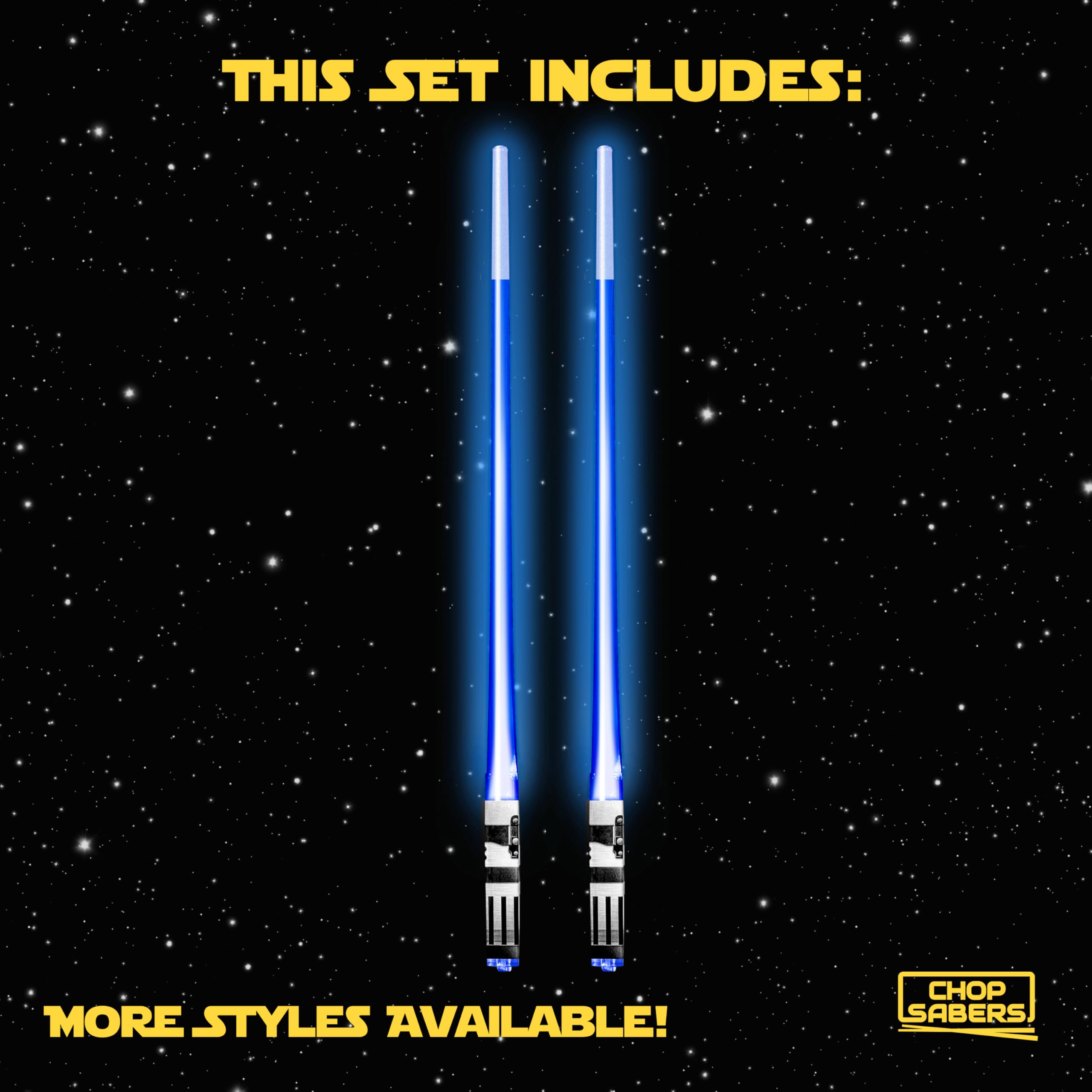 ChopSabers BPA-free LED chopsticks emphasizing safe, reusable dining.