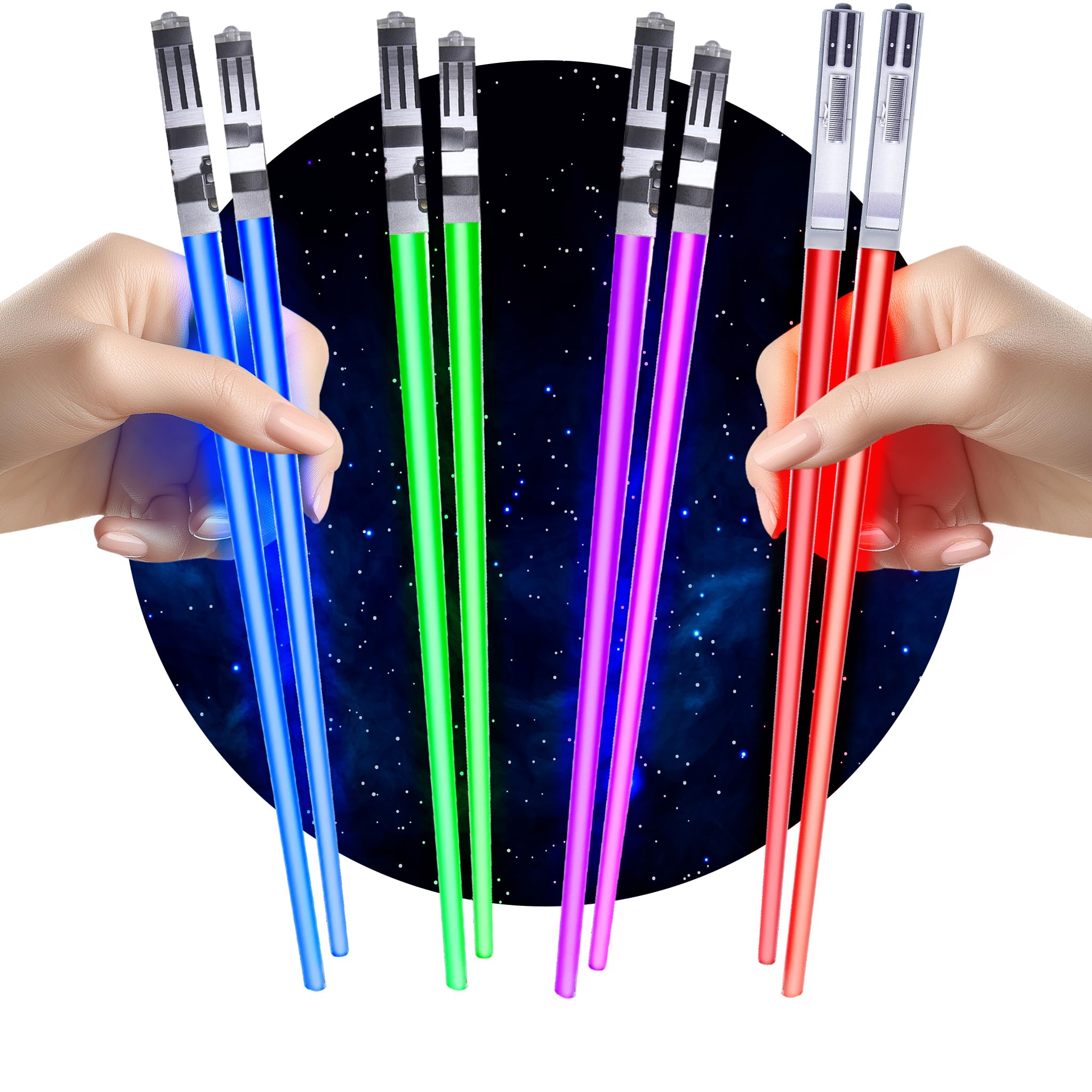ChopSabers light-up chopsticks with red LED for vibrant sushi nights