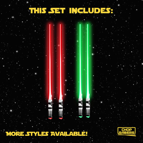 ChopSabers red LED light saber chopsticks for epic table moments