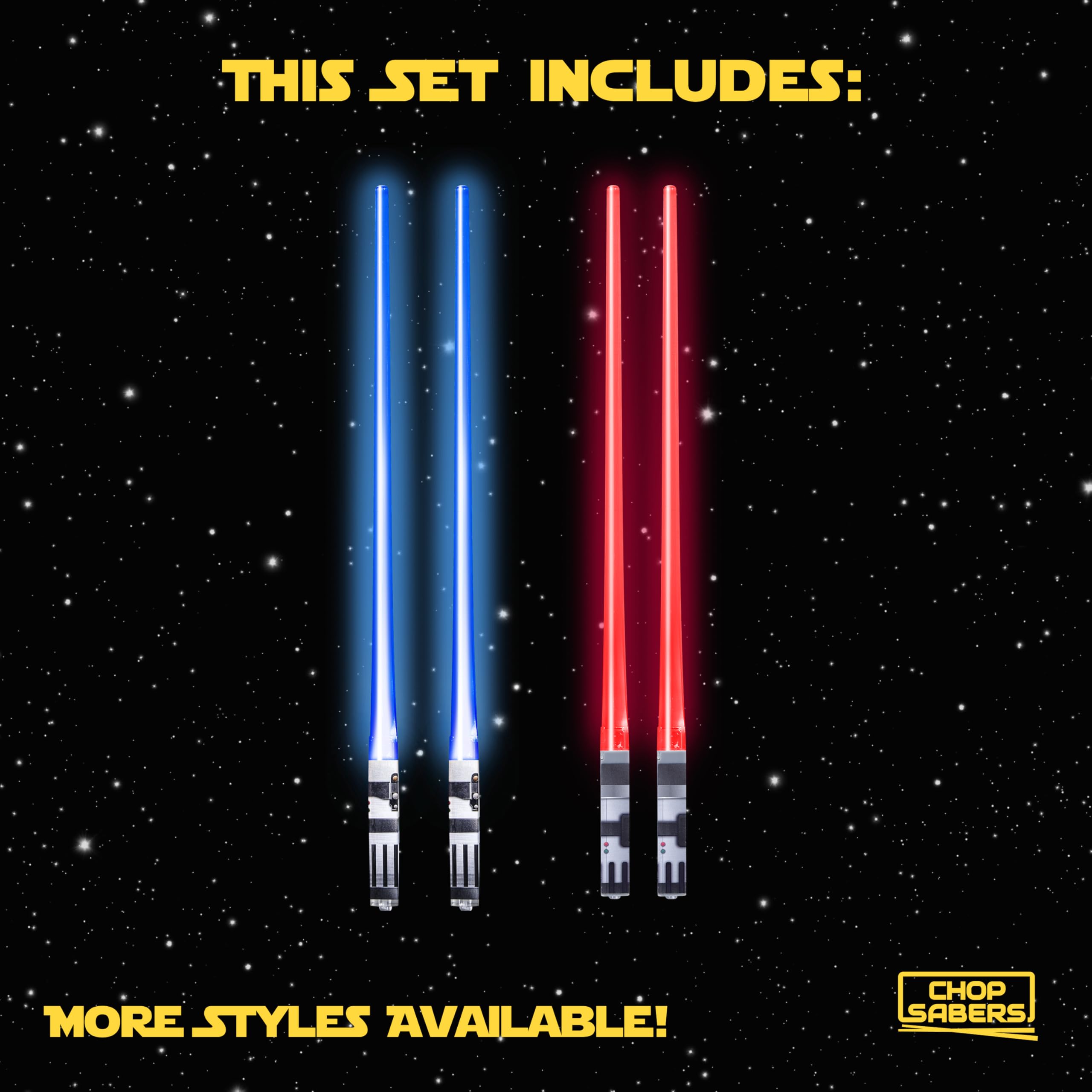 ChopSabers Star Wars chopsticks pack with iconic design for gifts