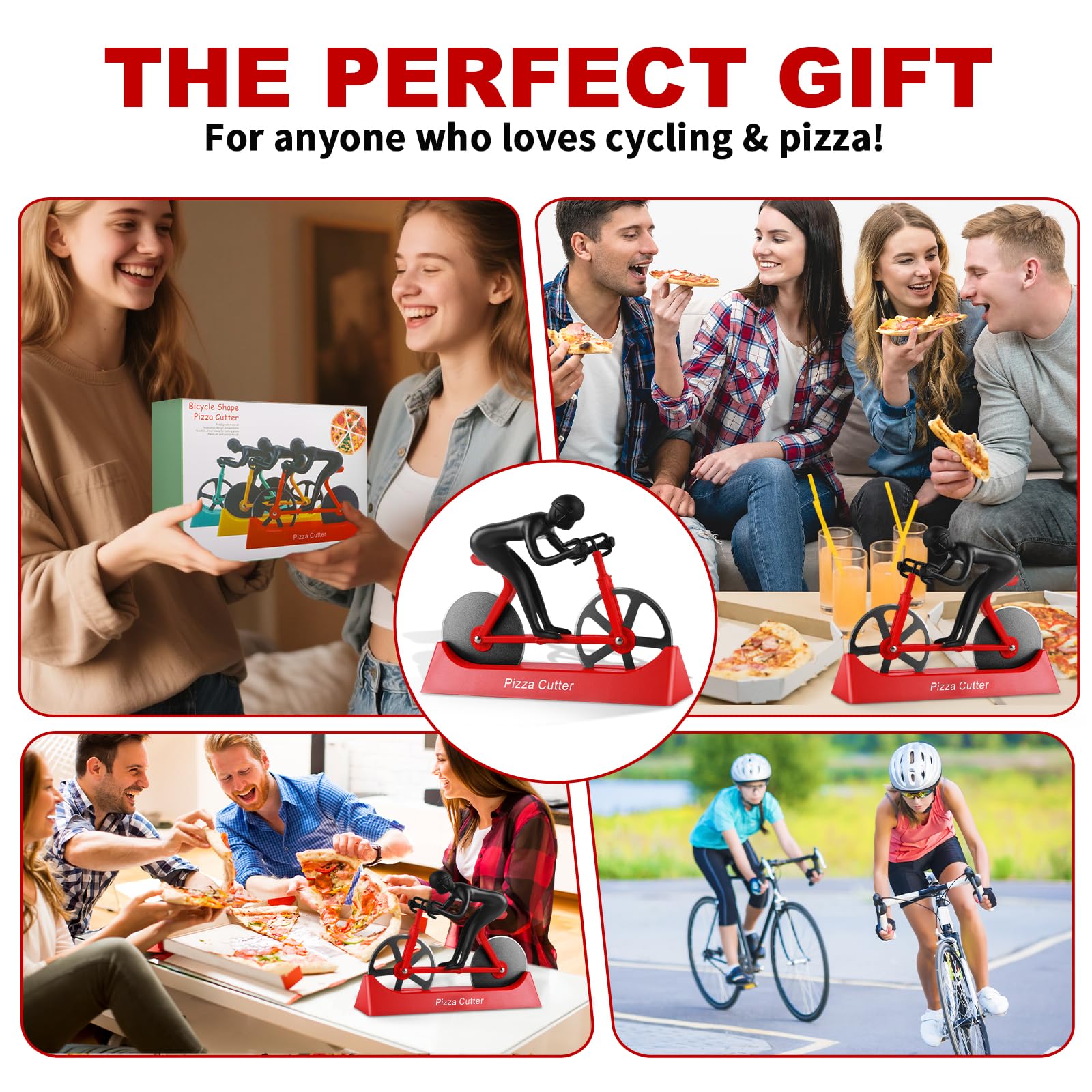 Chopwiza colorful bike design adds vibrant style to your kitchen.