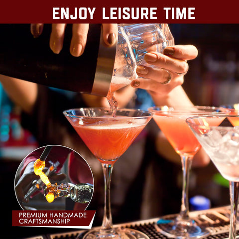Chouggo lead-free crystal glasses showcase safety and brilliance during upscale cocktails.