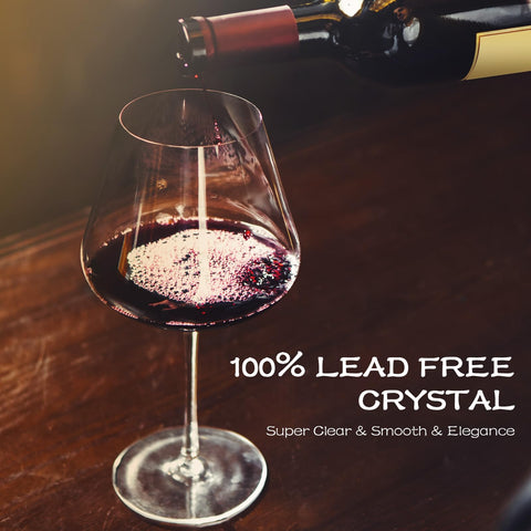 Chouggo lead-free crystal wine glasses for safe, bright sipping.