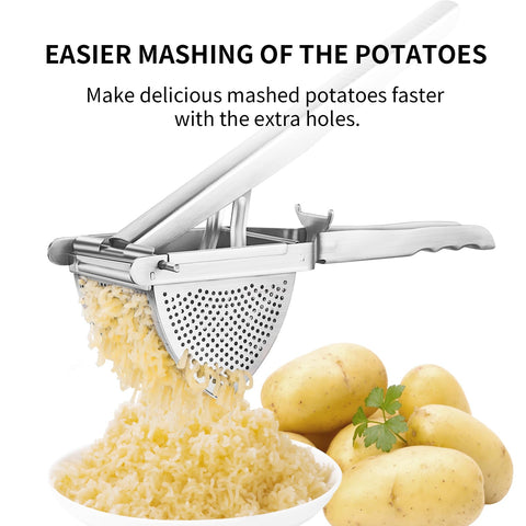 Choxila ergonomic 12-inch handle minimizes hand strain during pressing.