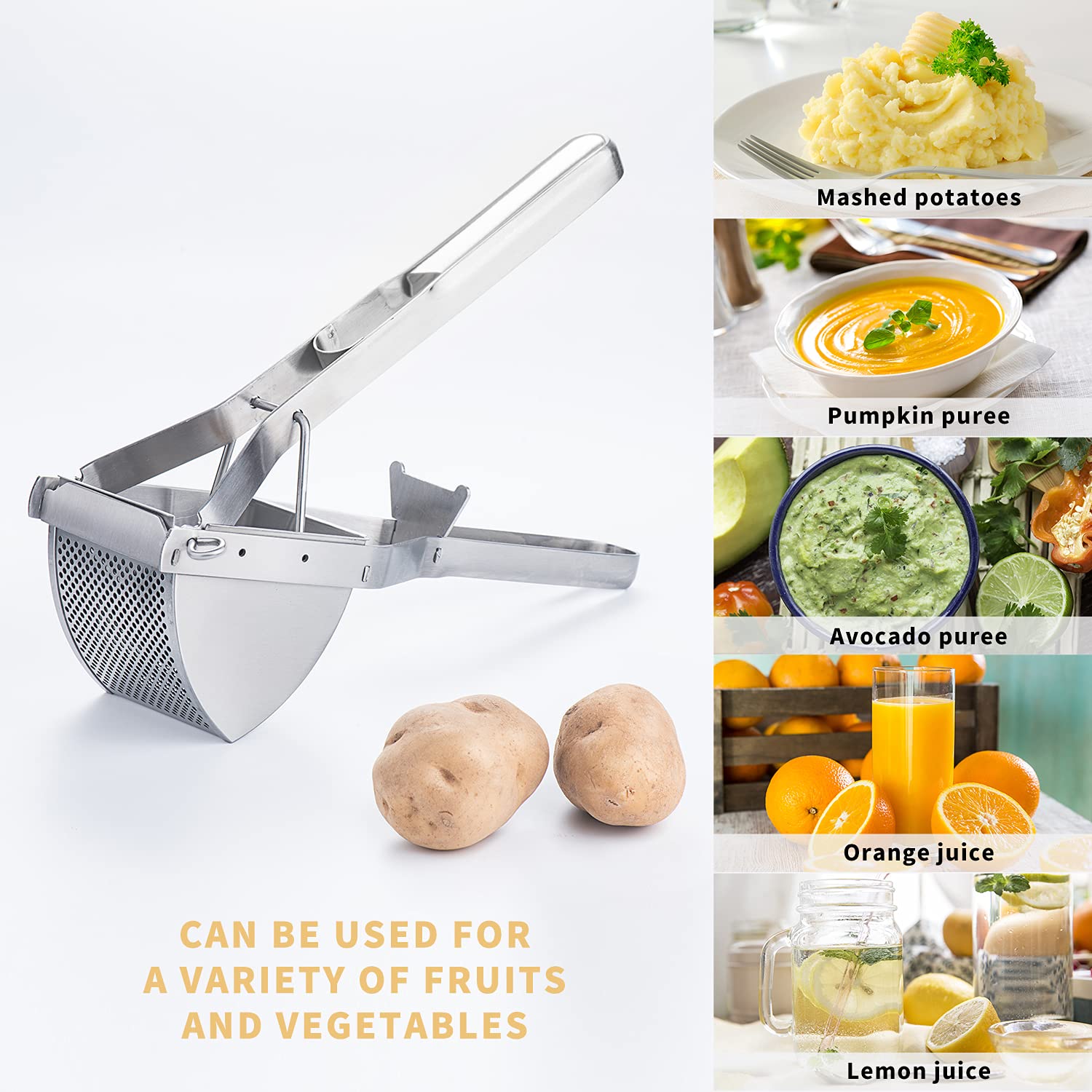 Choxila fruit press masher ideal for carrot and fruit purees