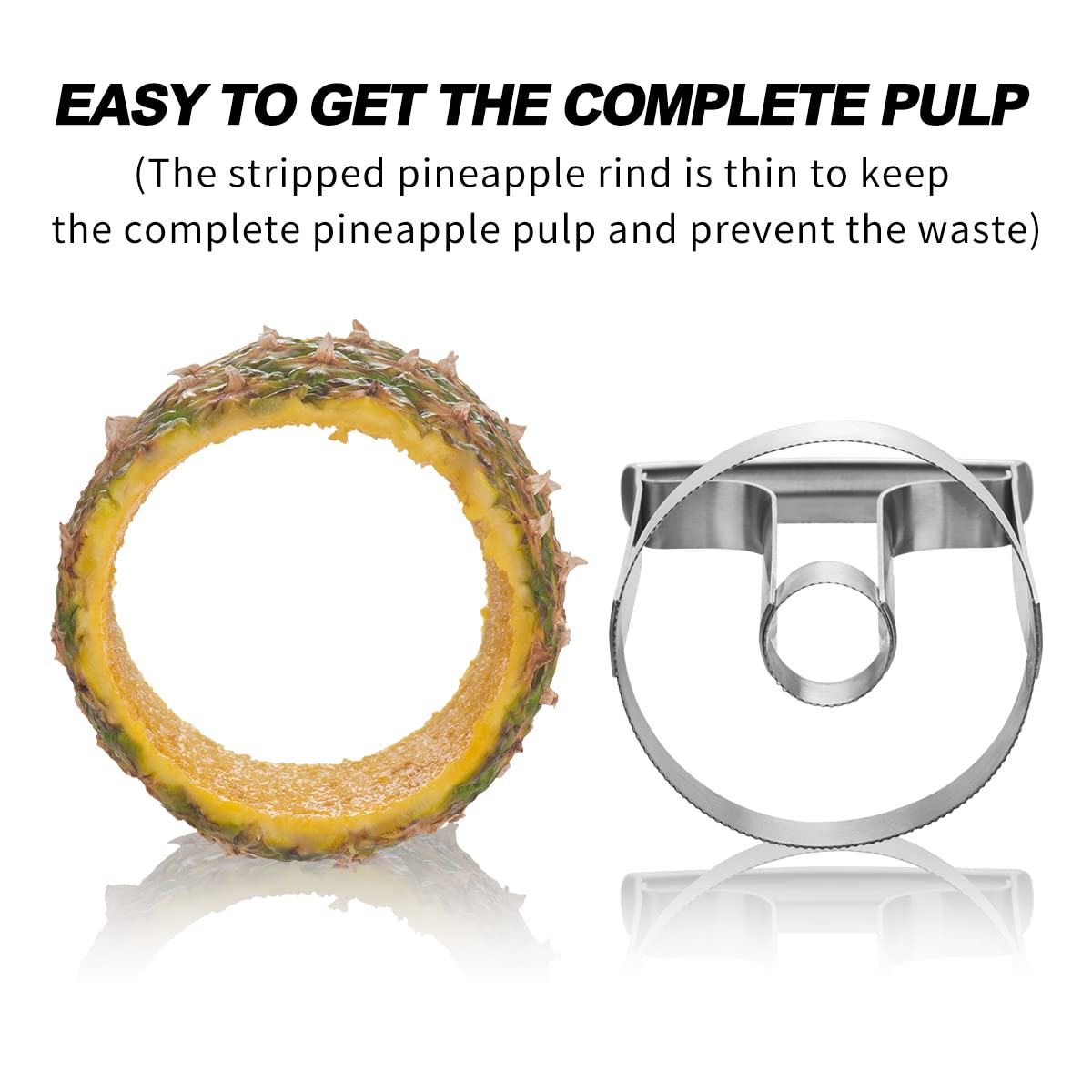Choxila pineapple corer removes pulp quickly and efficiently.