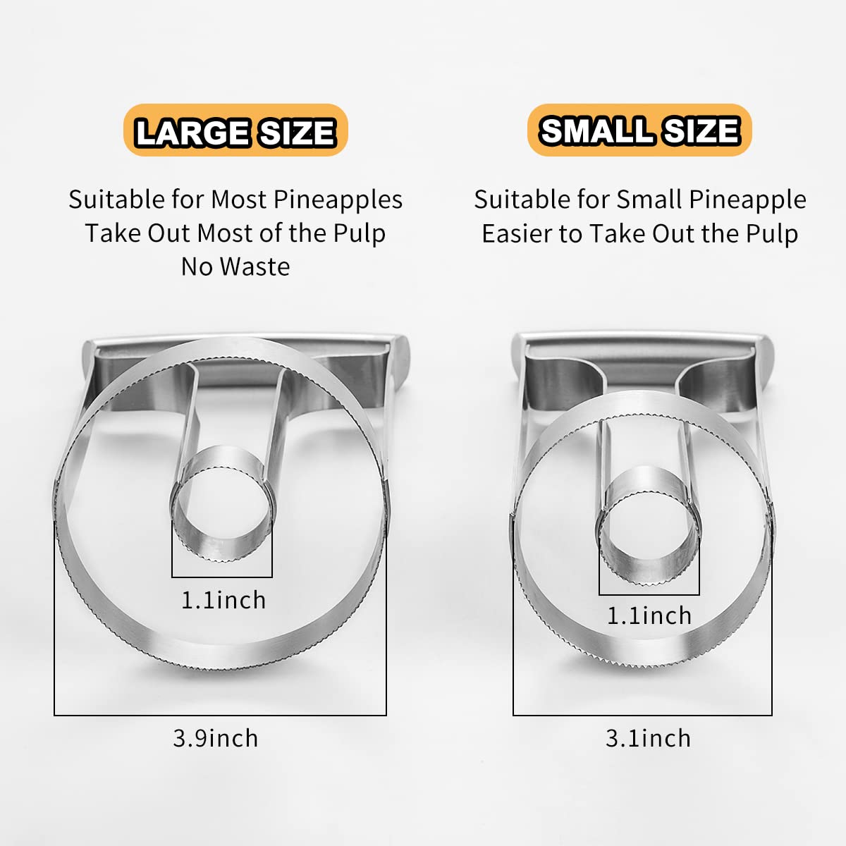 Choxila pineapple corer slices pineapple into perfect rings.