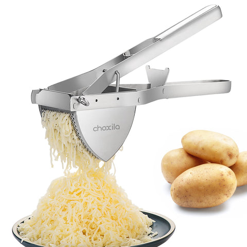 Choxila potato ricer in stainless steel for silky mashed potatoes
