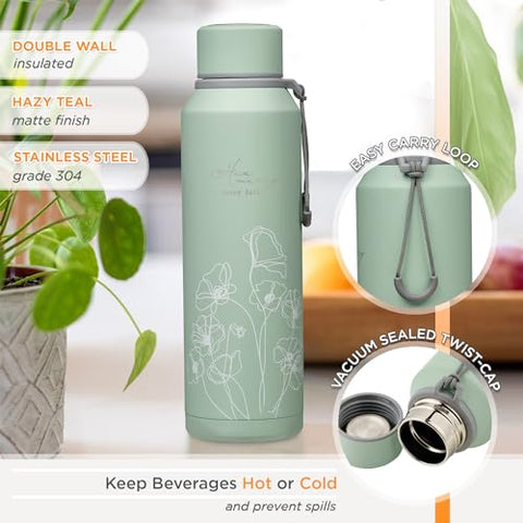 Christian Art Gifts 24oz wide-mouth bottle ready for ice cubes and easy cleaning.