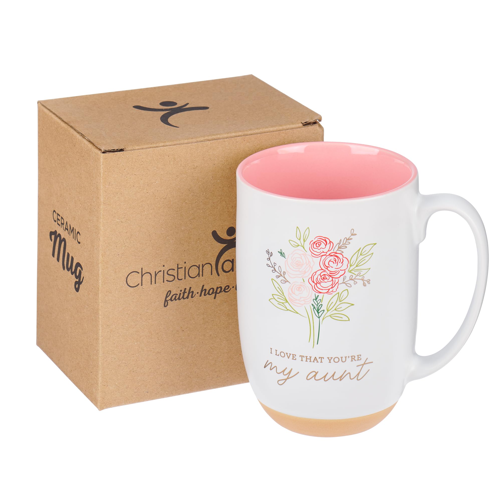 15 oz capacity on Christian Art Gifts aunt mug for generous servings