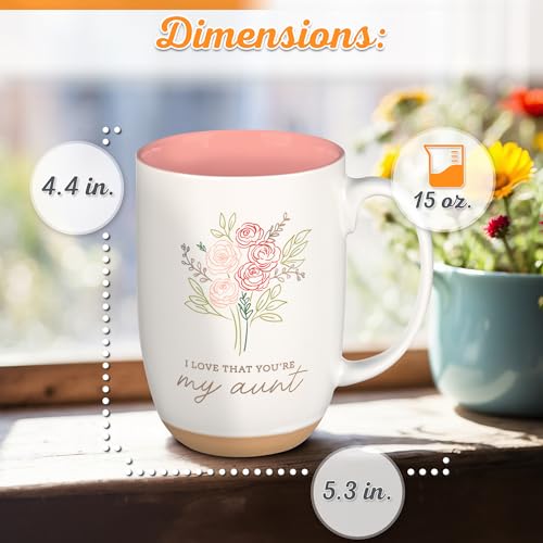 Back verse on Christian Art Gifts aunt mug invites quiet reflection