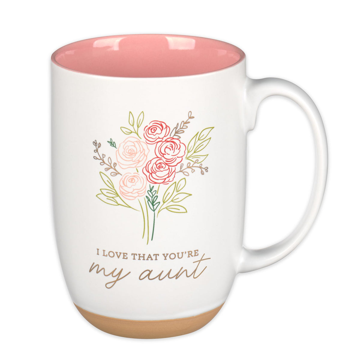 Christian Art Gifts aunt mug with front floral design, ideal for daily coffee