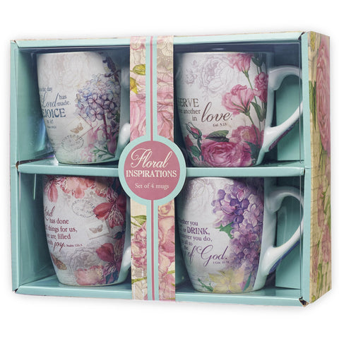 Christian Art Gifts lily mug with pink interior for morning inspiration