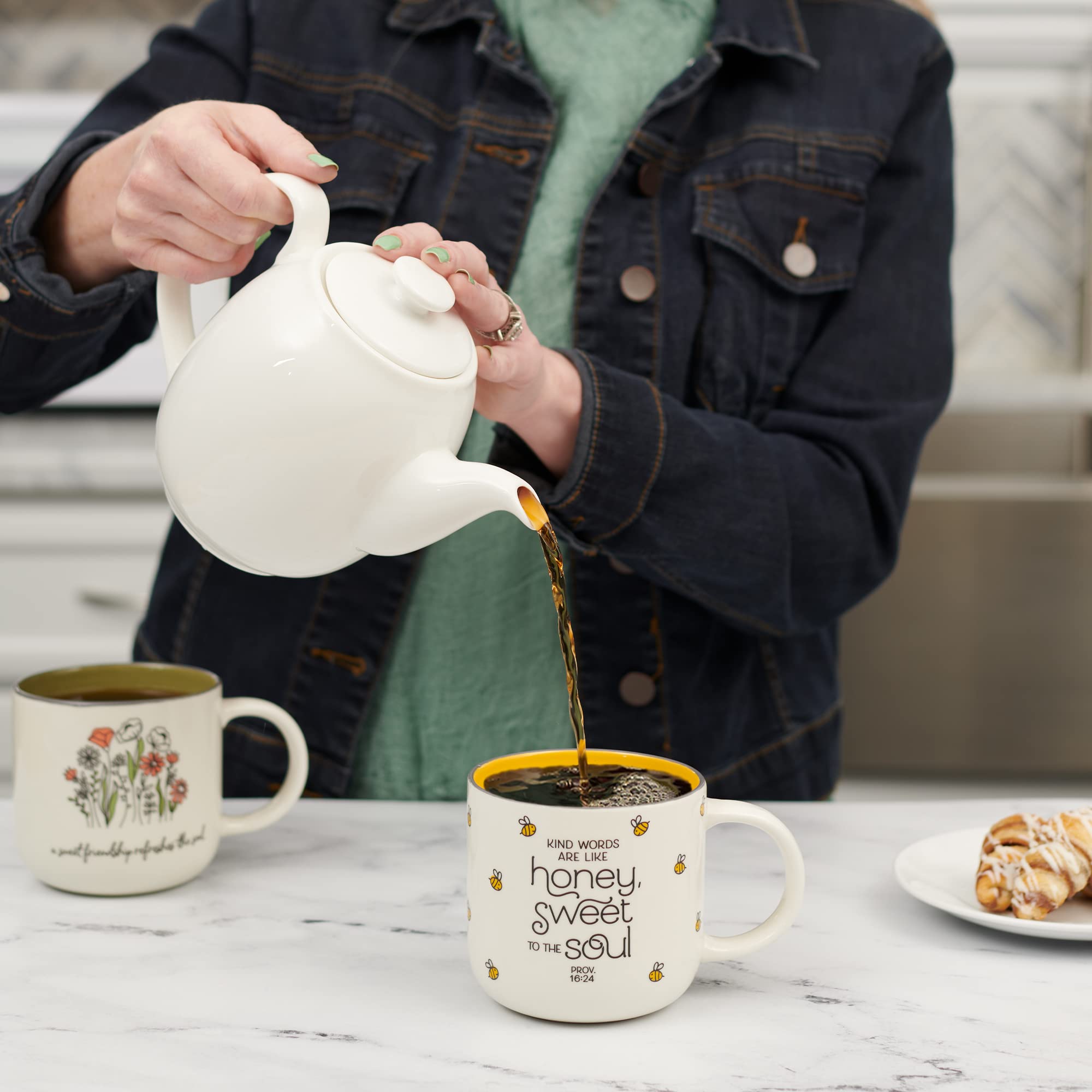 Christian Art Gifts Bumble Bee Mug ideal for coffee, tea, or cocoa