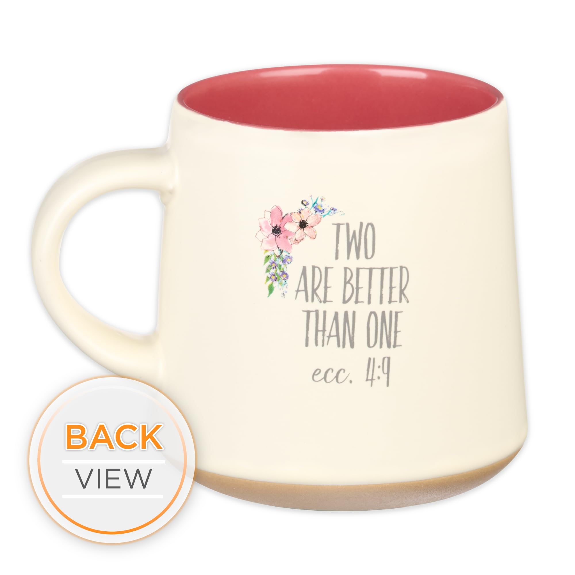 Christian Art Gifts Floral Pink Mug, gift-ready presentation, ideal for sisters or close friends.