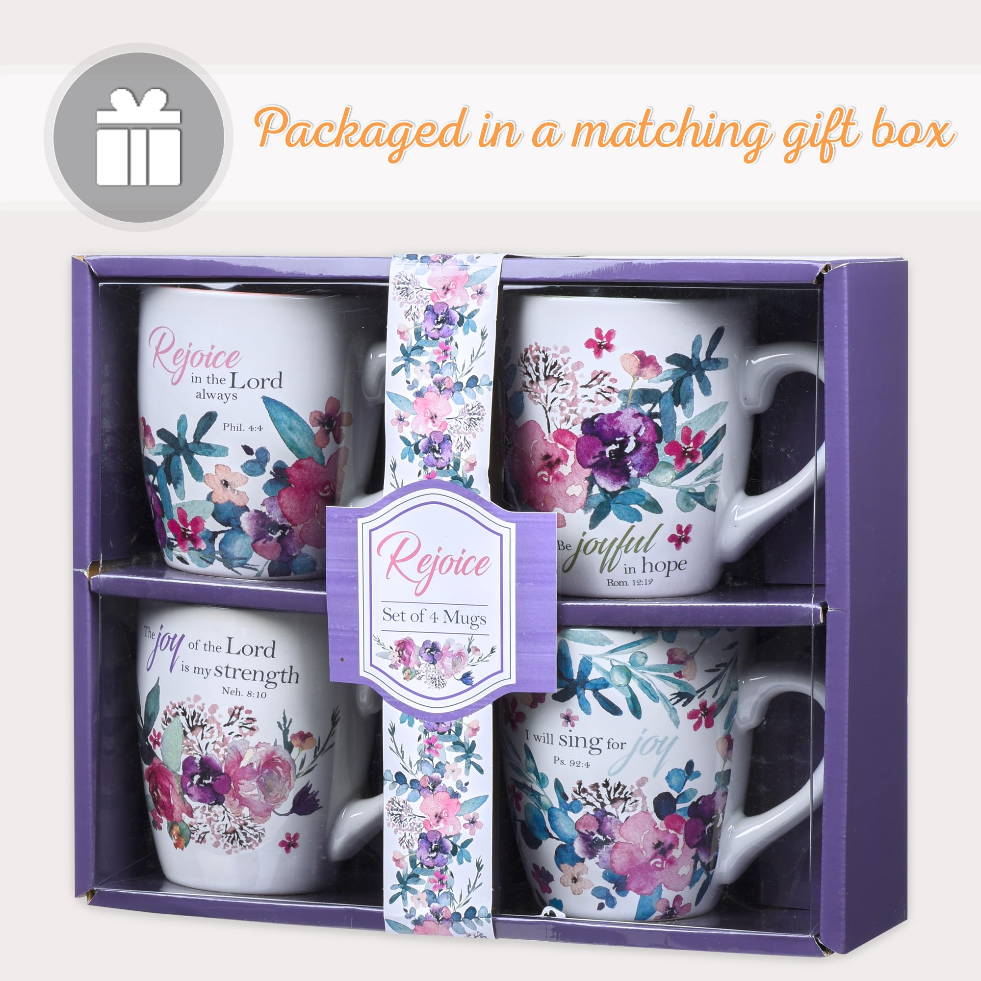 Christian Art Gifts open-face gift box packaging for easy gifting.