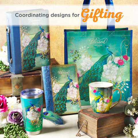 Christian Art Gifts gold handle enhances comfortable grip during daily beverages.