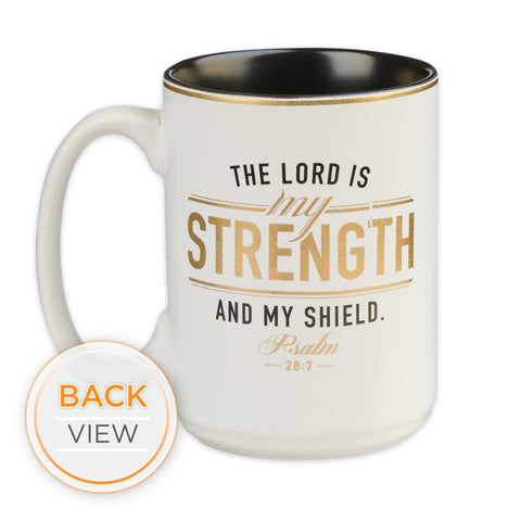 Christian Art Gifts Lord Strength mug in gift box, ready for gifting
