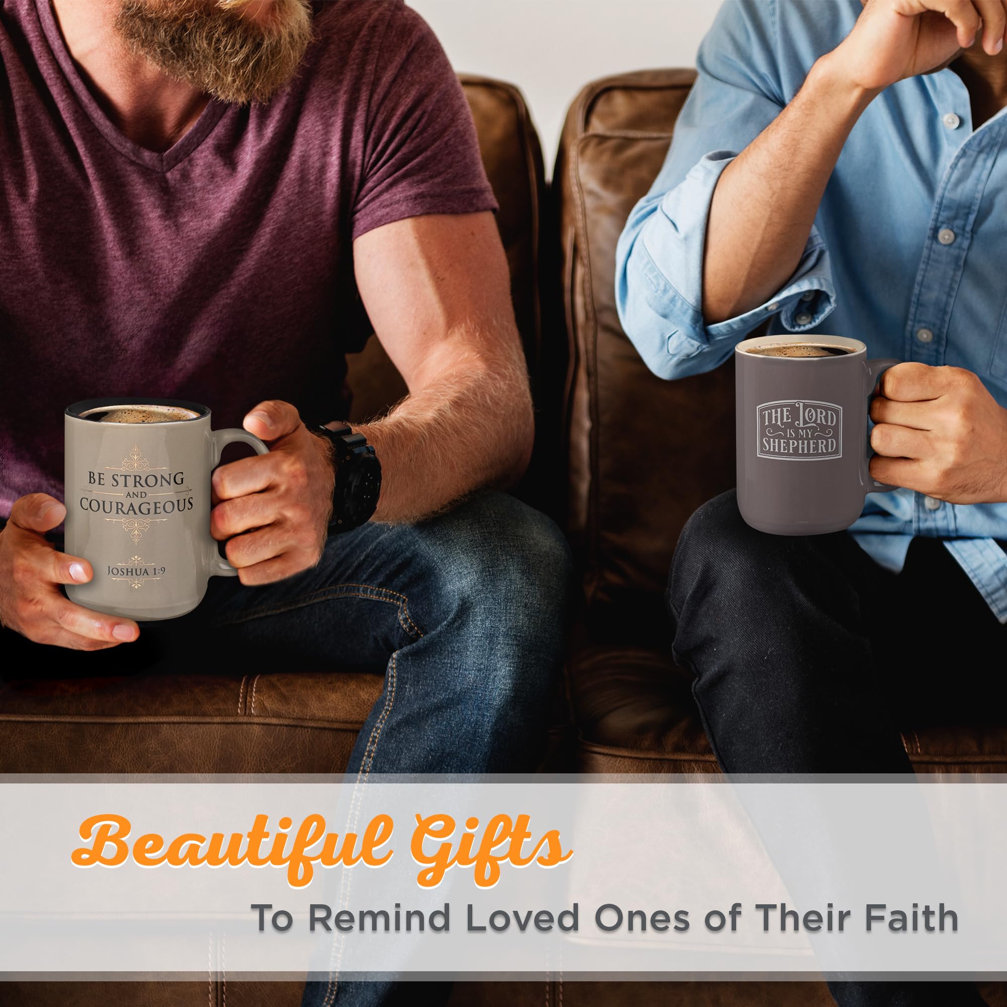 Christian Art Gifts mug glossy midnight black glaze interior