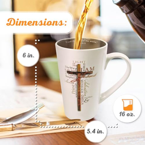 Interior verse John 8:12 on Christian Art Gifts mug