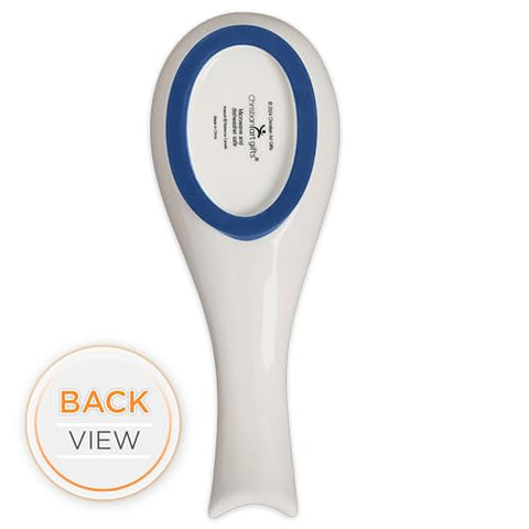 Christian Art Gifts blue silicone-base spoon rest detail for stability