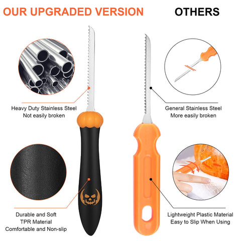 CHRYZTAL scoop tool shown for clean pumpkin scooping.