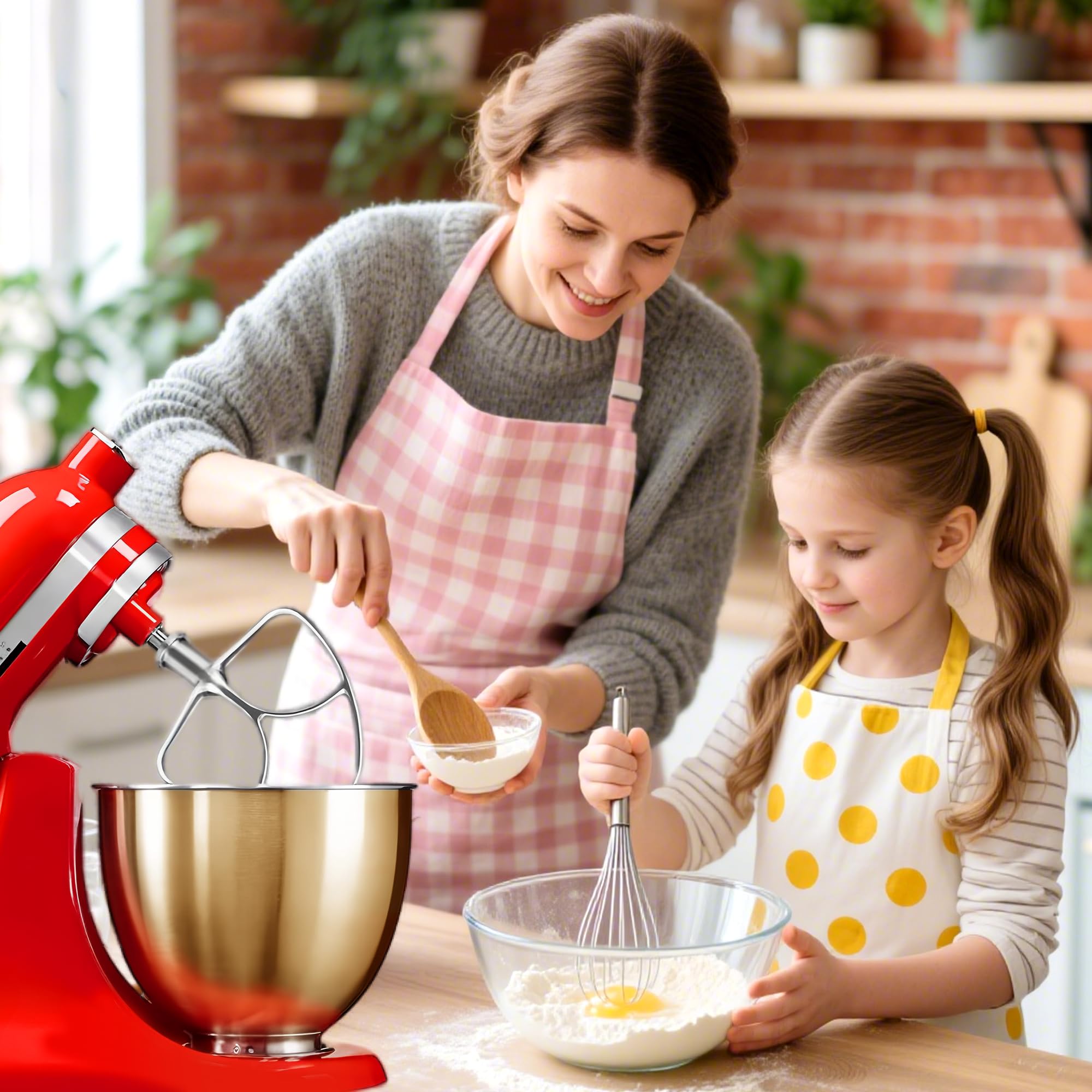 CHUDODO copper-tone mixer bowl adds a stylish kitchen aesthetic and practicality.