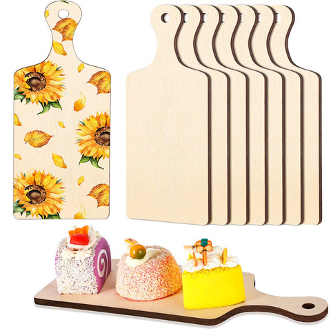 Chunful 8-piece mini cutting boards with handles for stylish party serving