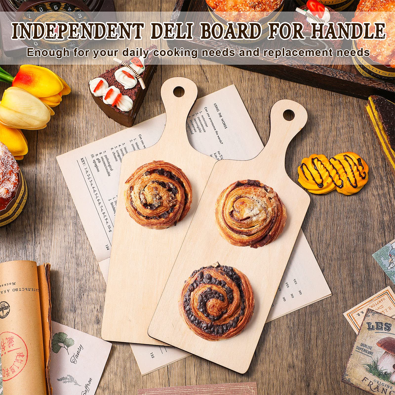Chunful DIY wooden cutting board surface invites crafts