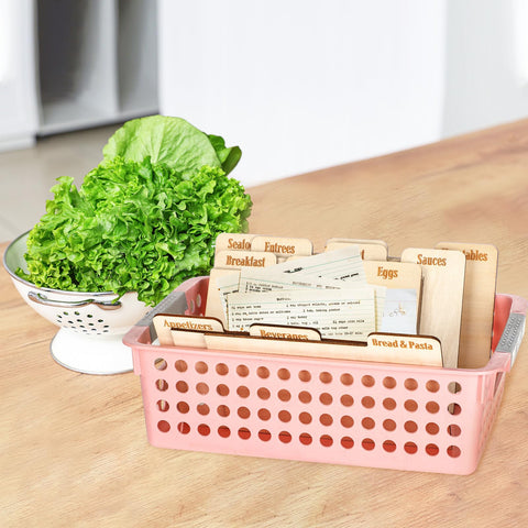 Chunful ready-to-use dividers shown in a recipe box