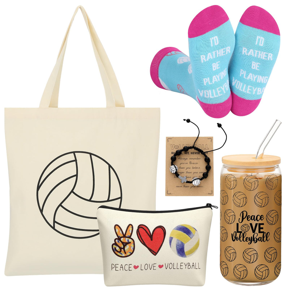 Chunful 16oz volleyball glass with vibrant design for daily hydration.