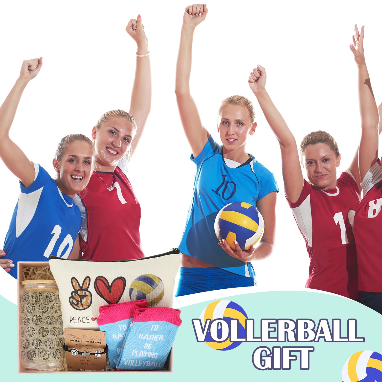 Chunful volleyball-themed accessory adds sporty flair to outfits.