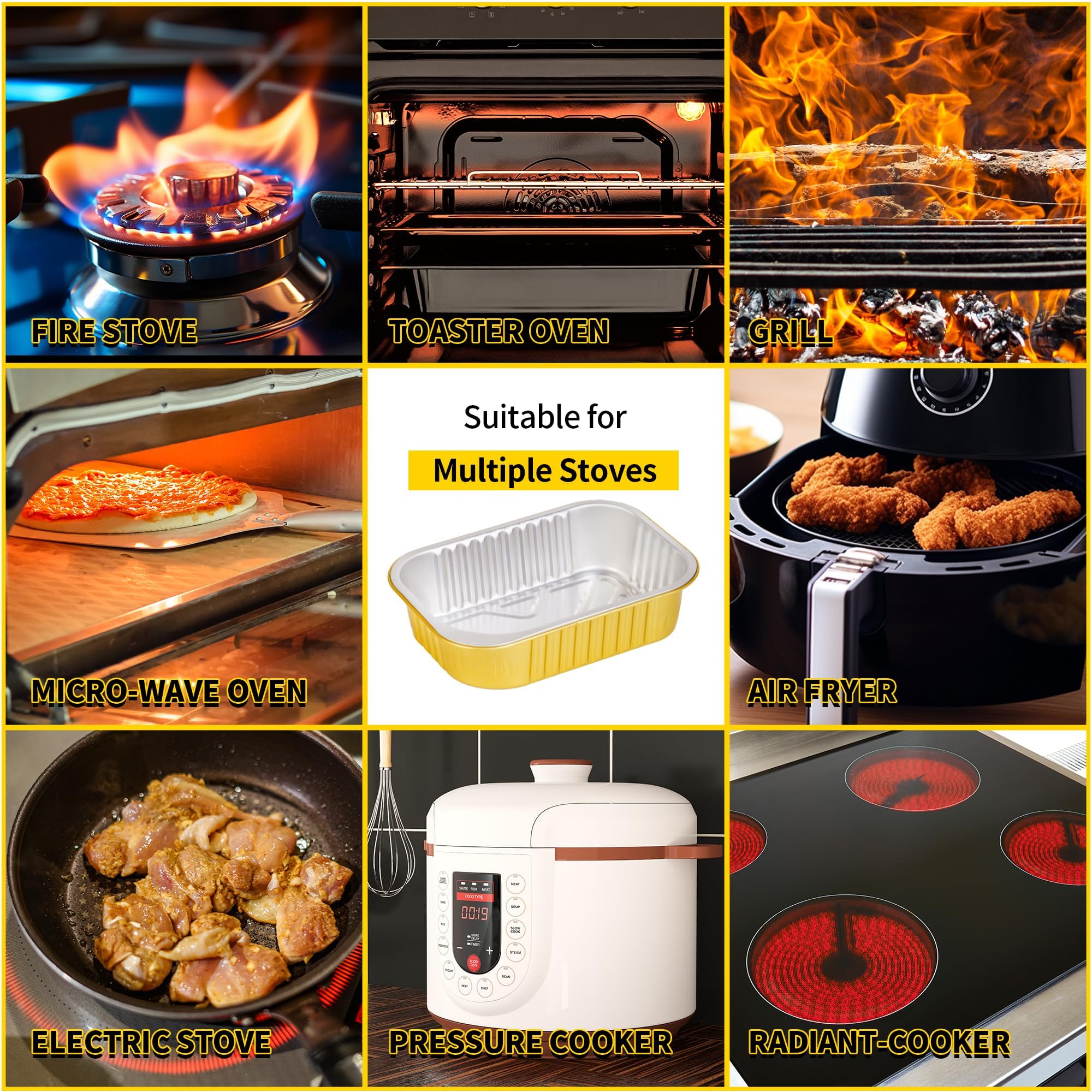CHUPEI leftover containers great for barbecue, camping, and picnics.