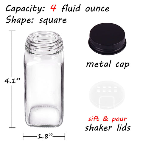 Churboro airtight black metal caps keep spices fresh longer and flavorful.