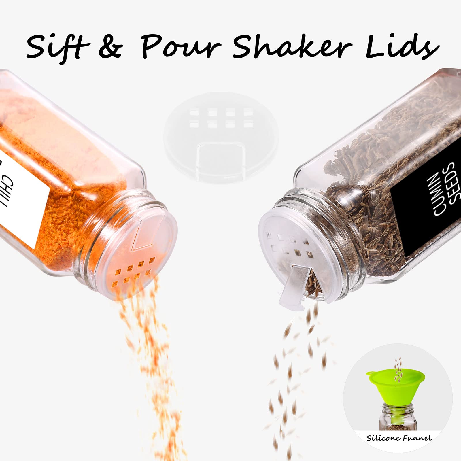 Churboro easy-clean spice jars ready for everyday use.