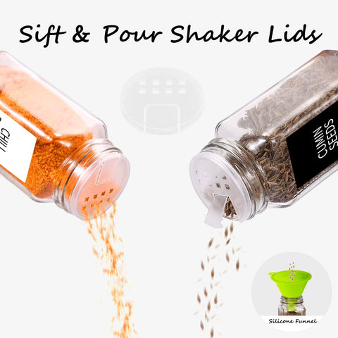 Churboro easy-clean spice jars ready for everyday use.