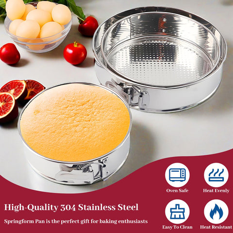CHUZHOMU springform pan dishwasher-safe option eases cleanup.