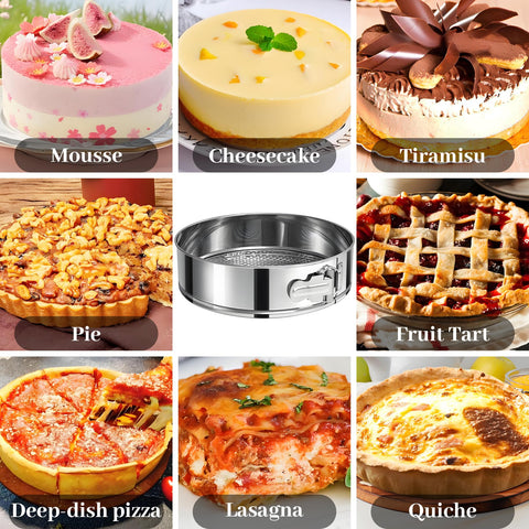 CHUZHOMU springform pan oven safe up to 500°F for versatile baking.