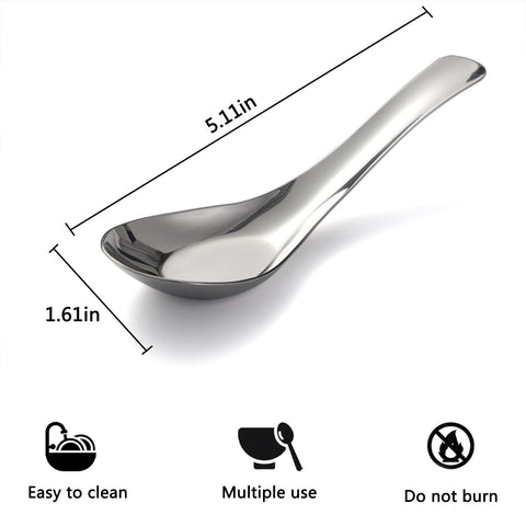 CHWAIKA rust and tarnish resistant spoons for daily meals