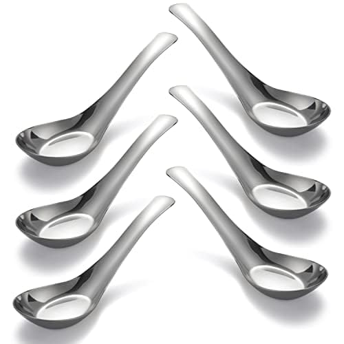 CHWAIKA soup spoons with a mirror finish for dining elegance