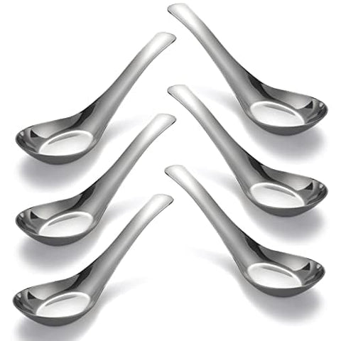 CHWAIKA soup spoons with a mirror finish for dining elegance