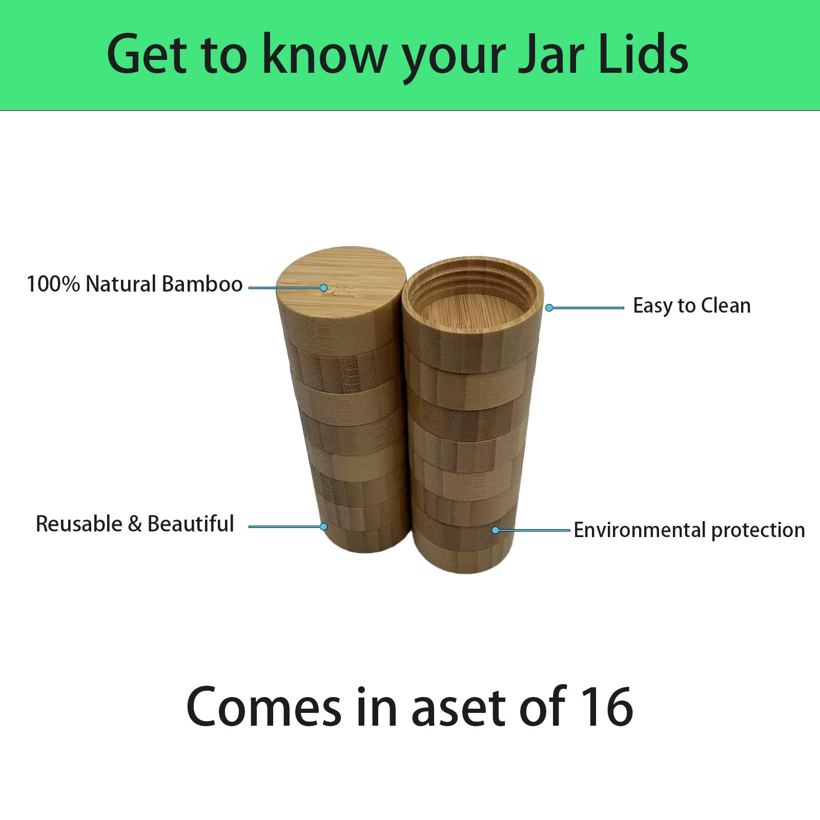chyxqh bamboo lid inner diameter 41mm for 4oz and 8oz bottles