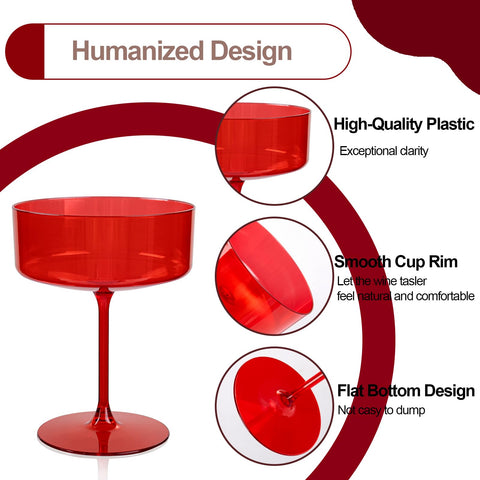 Ciaell BPA-free plastic cocktail glasses: durable and safe for busy venues