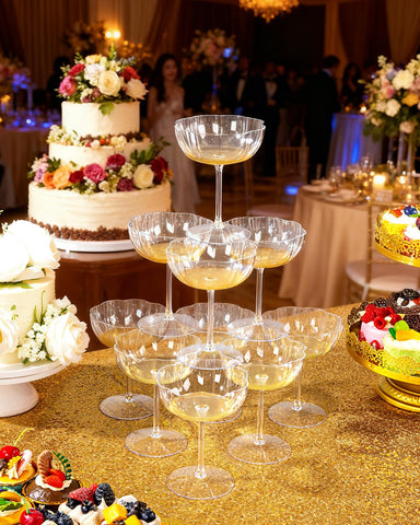Ciaell crystal-clear plastic glass catching light for premium look