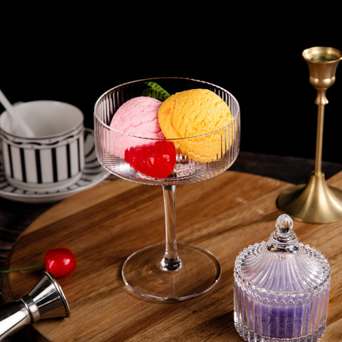 Ciaell multiuse glasses suitable for cocktails, champagne, or desserts.