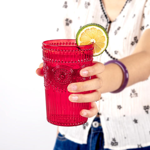 Ciaell wedding or party plastic glasses for elegant beverage service