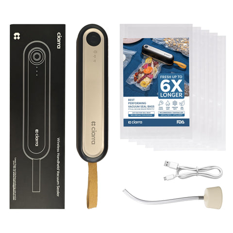 CIARRA fridge-magnet storage keeps the device within reach.