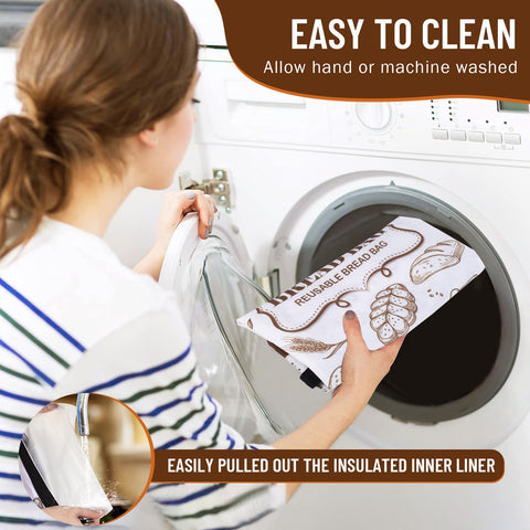 Double-lined design eases cleaning after baking projects