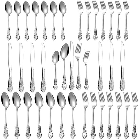 Cididu Retro Royal Silverware 40-piece set for eight simplifies family meals